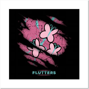 FLUTTERS - RIPPED Posters and Art